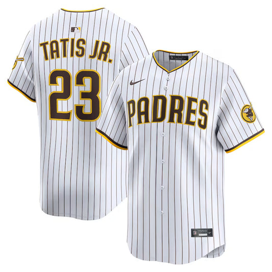 Men's San Diego Padres White #23 Fernando Tatis Jr. Stitched MLB Jersey