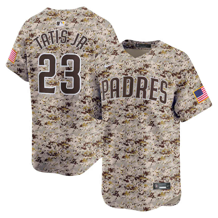 Men's San Diego Padres White #23 Fernando Tatis Jr. Stitched MLB Jersey