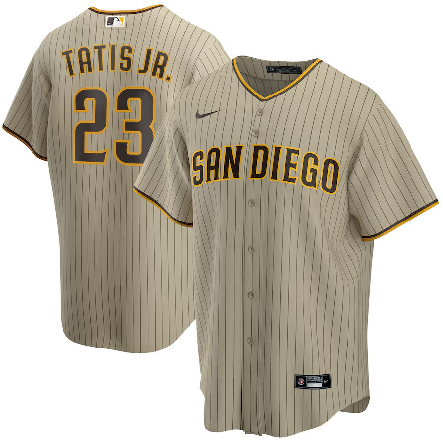 Men's San Diego Padres White #23 Fernando Tatis Jr. Stitched MLB Jersey