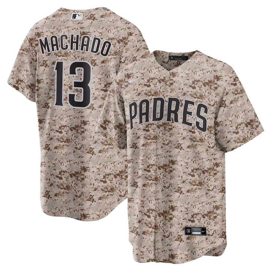 Nike Men's San Diego Padres #13 Manny Machado Stitched Jersey