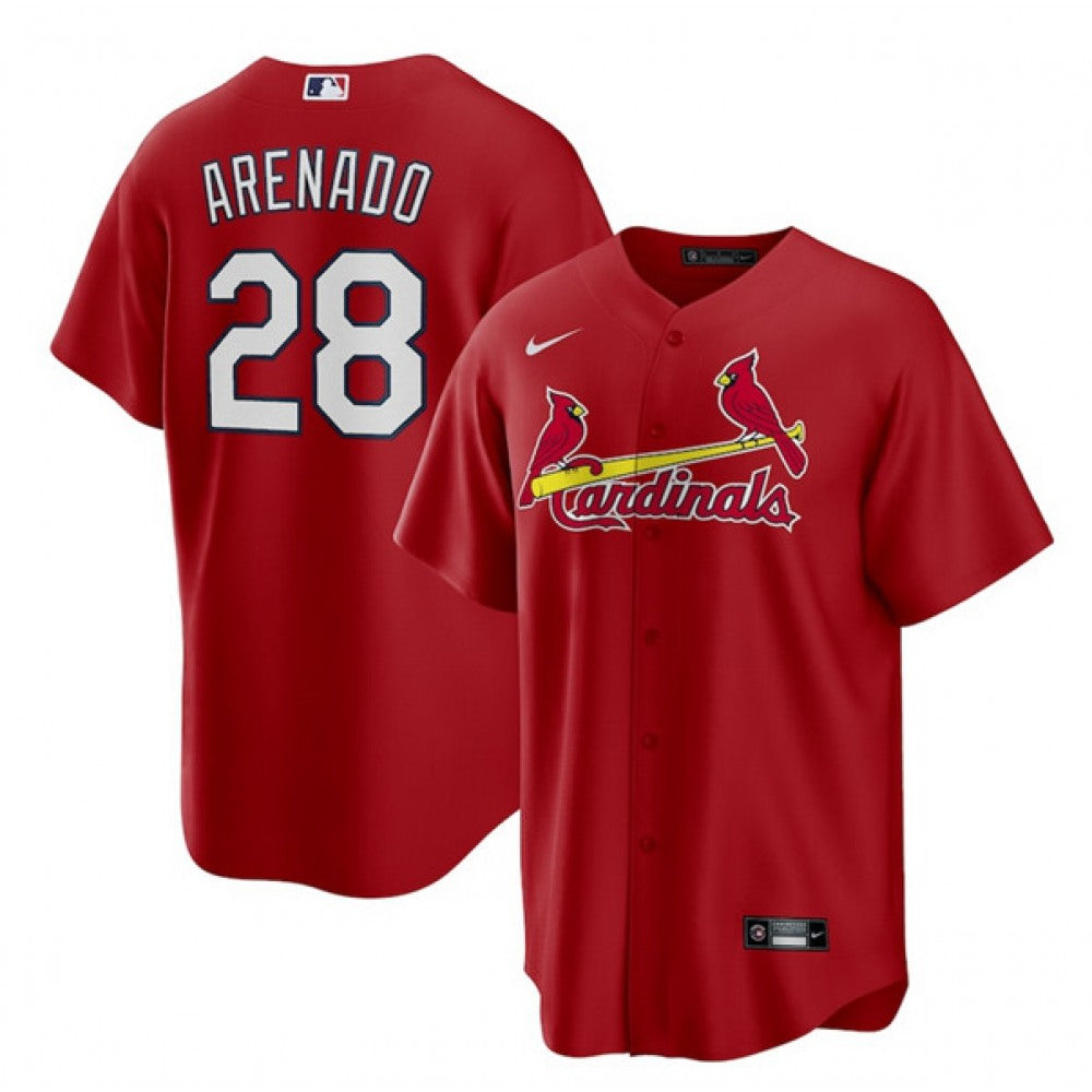 Nike Men's St. Louis Cardinals #28 Nolan Arenado Stitched Replica Jersey