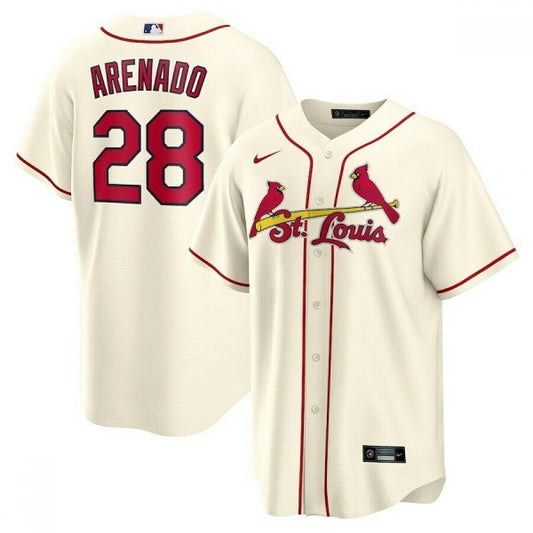 Nike Men's St. Louis Cardinals #28 Nolan Arenado Stitched Replica Jersey