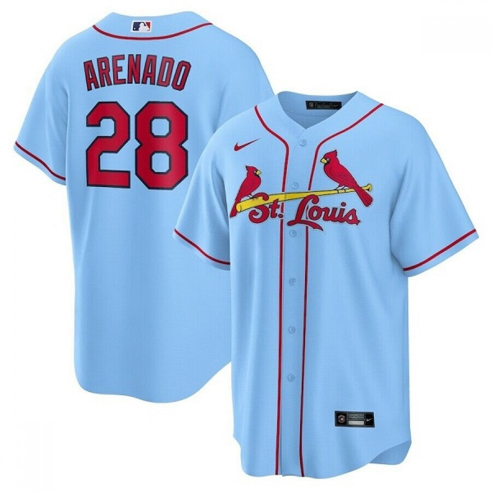 Nike Men's St. Louis Cardinals #28 Nolan Arenado Stitched Replica Jersey
