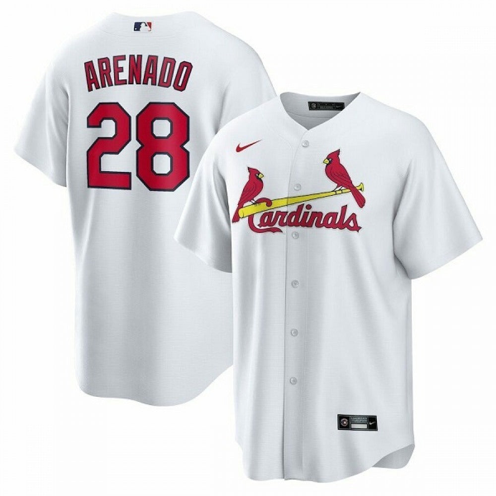 Nike Men's St. Louis Cardinals #28 Nolan Arenado Stitched Replica Jersey