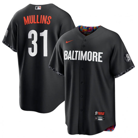 Nike Men’s Baltimore Orioles #31 Cedric Mullins Black 2023 City Connect Stitched Jersey