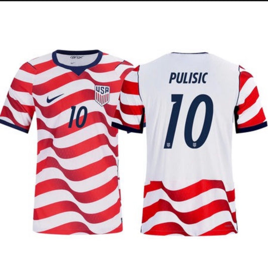 Men's Christian Pulisic USMNT 26/27 Patch Authentic Soccer Jersey FIFA World Cup 2026