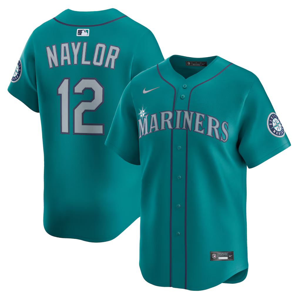 Men's Seattle Mariners #12 Josh Naylor Nike Alternate Limited Jersey