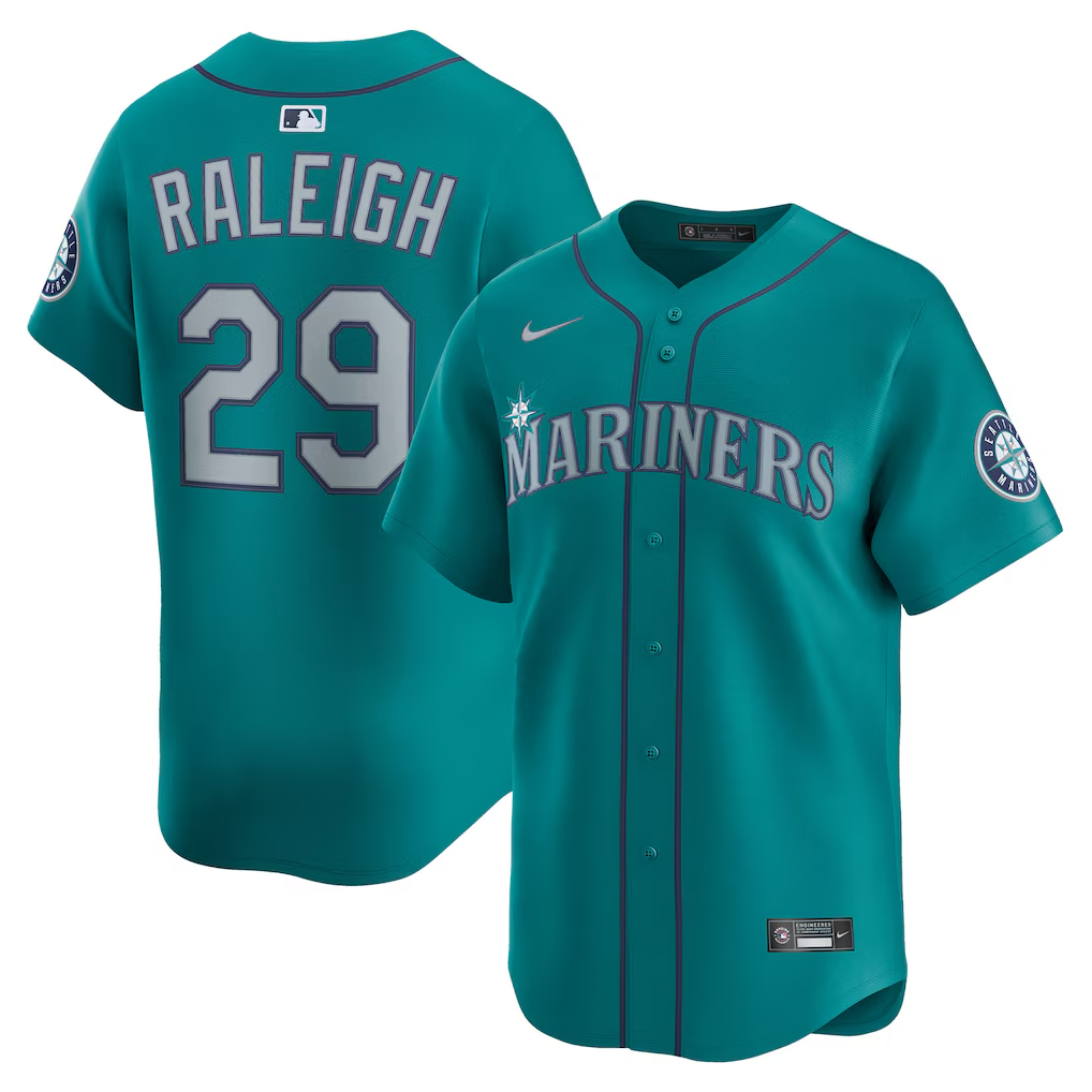 Men's Seattle Mariners #29 Cal Raleigh Nike Alternate Limited Jersey