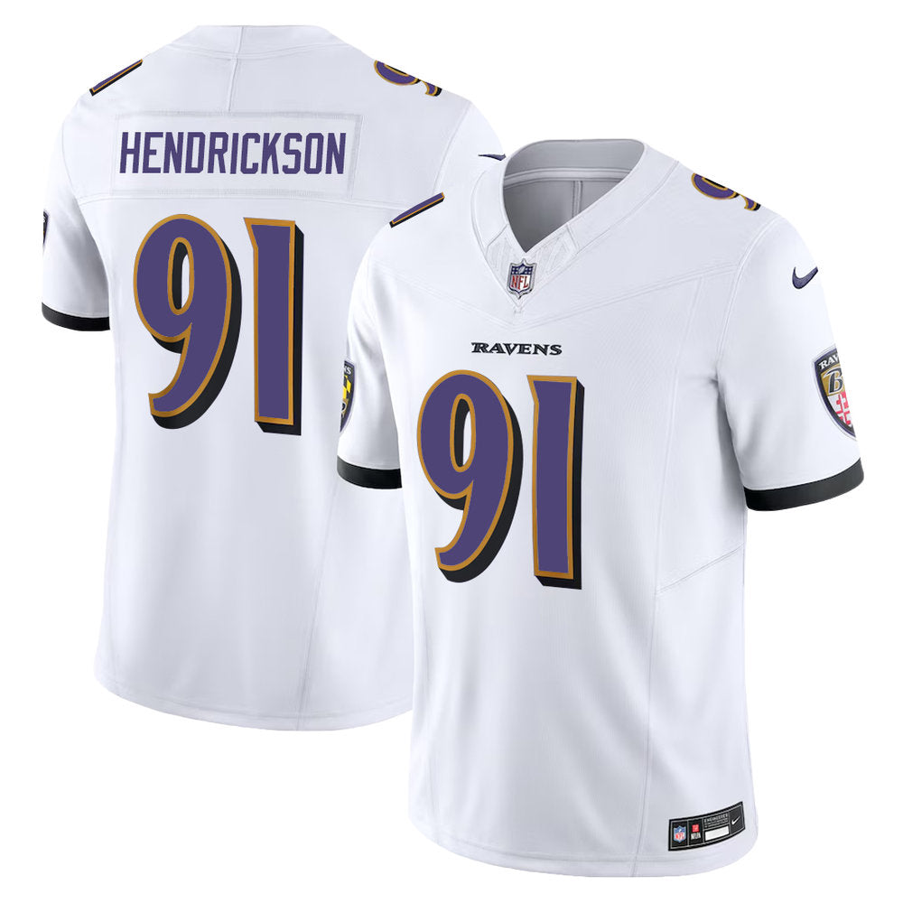 Men's Baltimore Ravens #91 Trey Hendrickson David Vapor F.U.S.E. Limited Jersey