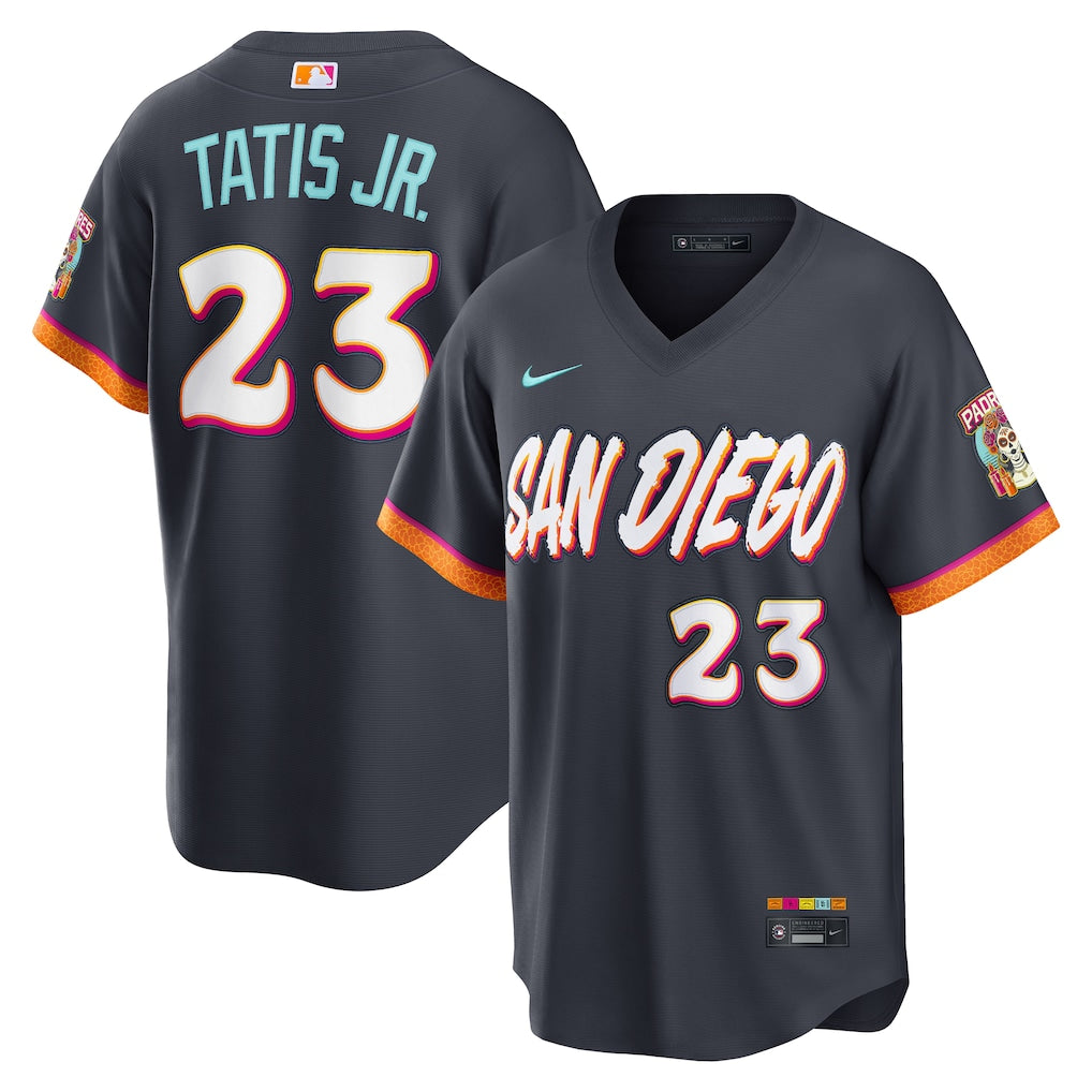Men's San Diego Padres #23 Fernando Tatis Jr. Navy 2026 City Connect Stitched Jersey