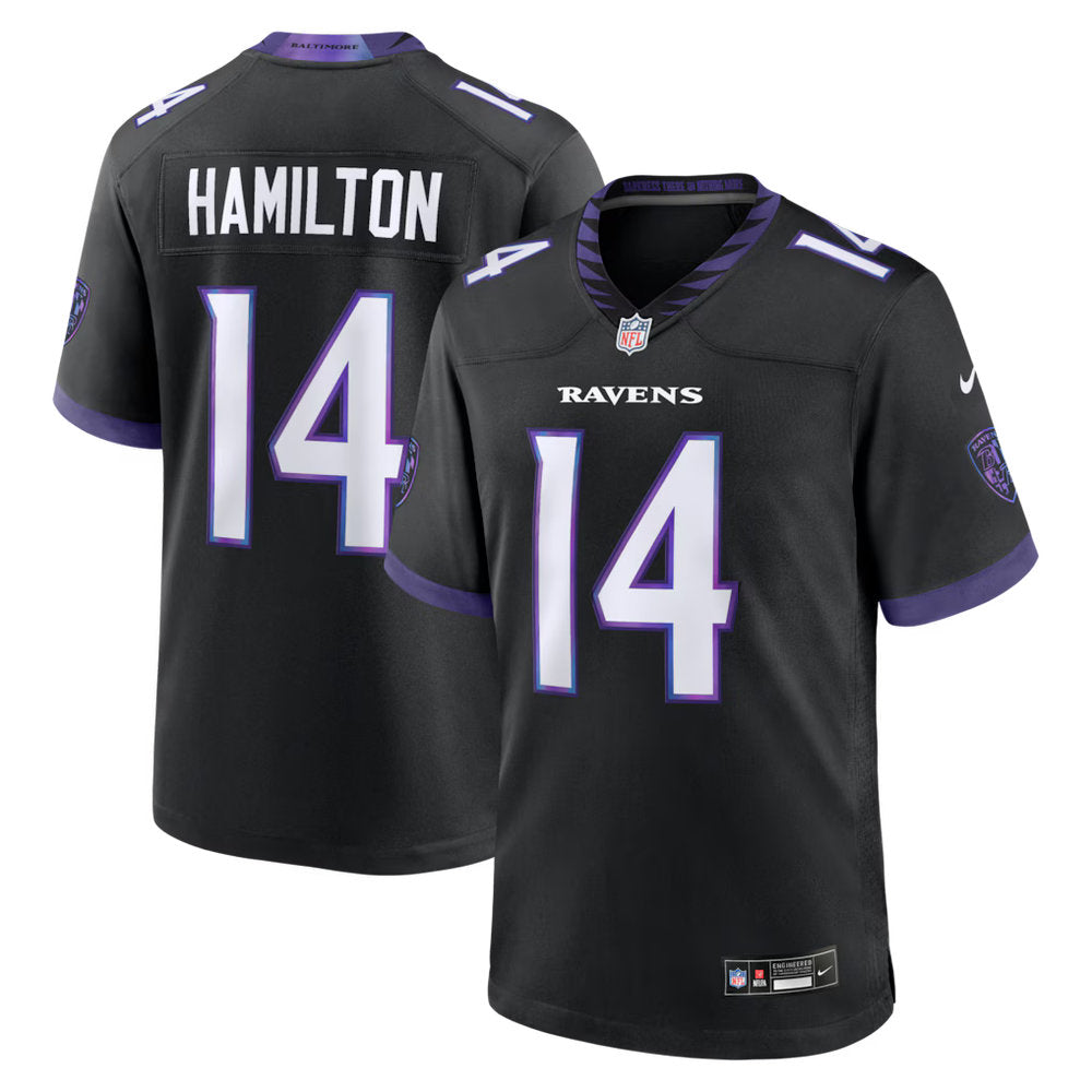 Men's Baltimore Ravens #14 Kyle Hamilton 2026 Nike Vapor F.U.S.E. Sewn Down Limited Jersey