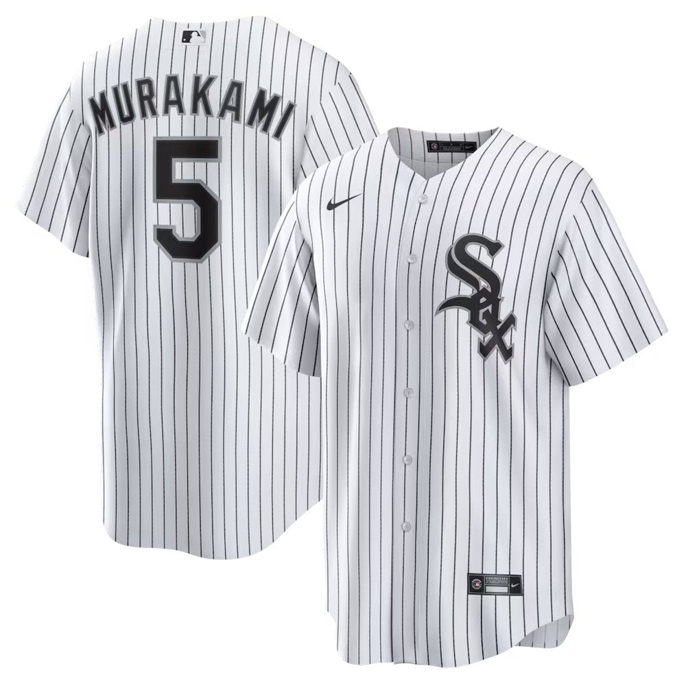 Men's Chicago White Sox #5 Munetaka Murakami Nike White Home Limited Jersey