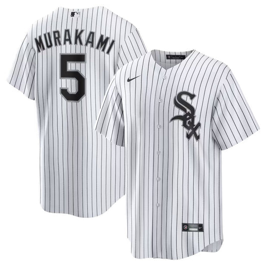 Men's Chicago White Sox #5 Munetaka Murakami Nike White Home Limited Jersey