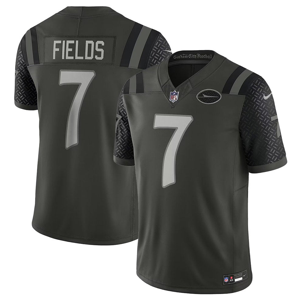 Men's New York Jets #7 Justin Fields Green Rivalries Collection F.U.S.E. Vapor Limited Stitched Jersey