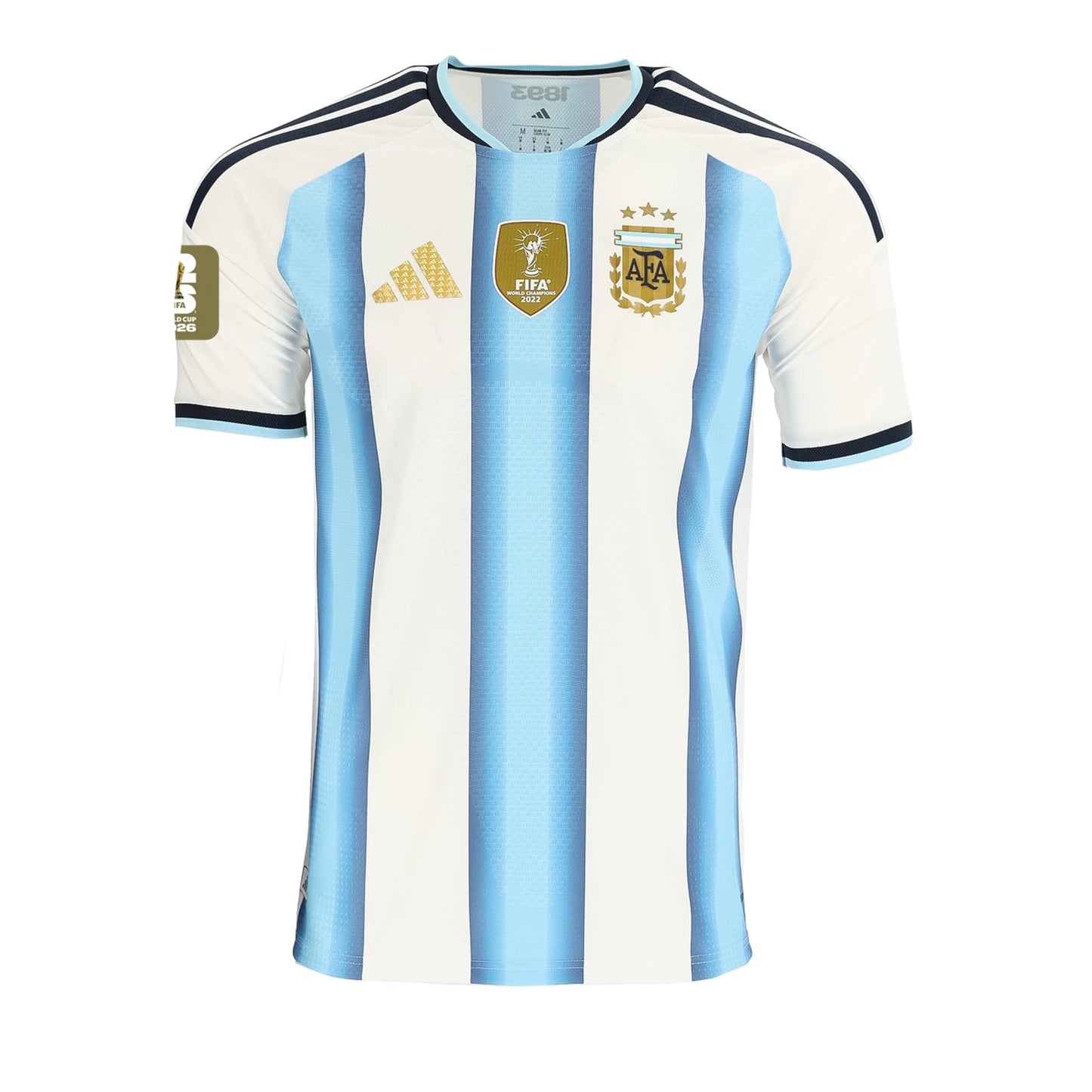 Men's Argentina National Team 26/27 Patch Authentic Home Soccer Jersey FIFA World Cup 2026